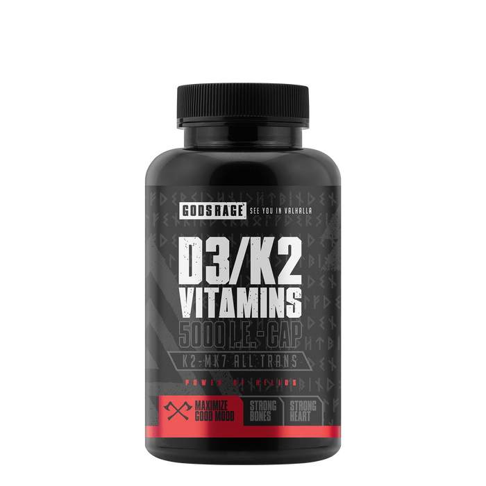 D3/K2 Vitamins Gods Rage · 90 capsules