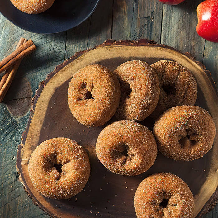 Rezept des Tages Apfel Zimt Protein Donuts