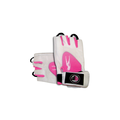 Pink Fit Handschuhe weiß-pink